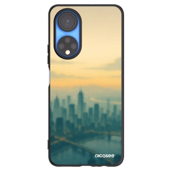 Picasee Μαύρη θήκη σιλικόνης για Honor X7 - Airplane mode