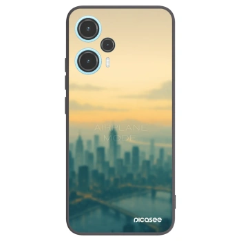 Picasee Μαύρη θήκη σιλικόνης για Xiaomi Poco F5 - Airplane mode