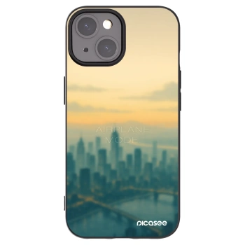 Picasee Μαύρη θήκη σιλικόνης για Apple iPhone 15 - Airplane mode