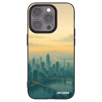 Picasee Μαύρη θήκη σιλικόνης για Apple iPhone 15 Pro - Airplane mode