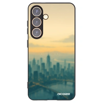 Picasee Μαύρη θήκη σιλικόνης για Samsung Galaxy S24 S921B 5G - Airplane mode