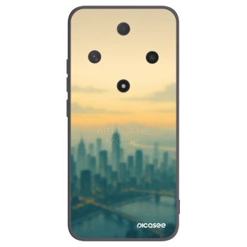 Picasee Μαύρη θήκη σιλικόνης για Honor Magic6 Lite 5G - Airplane mode