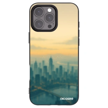 Picasee Μαύρη θήκη σιλικόνης για Apple iPhone 16 Pro Max - Airplane mode