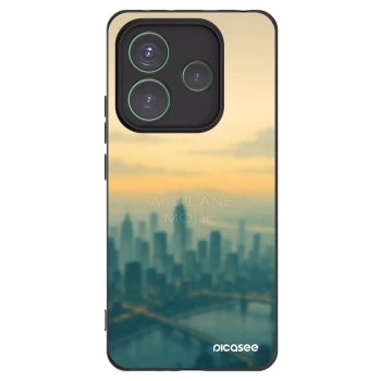 Picasee Μαύρη θήκη σιλικόνης για Xiaomi Redmi Note 14 5G - Airplane mode