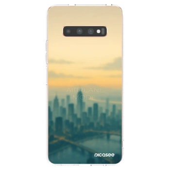 Picasee διαφανής θήκη σιλικόνης Samsung Galaxy S10 Plus G975 - Airplane mode