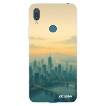 Picasee διαφανής θήκη σιλικόνης Huawei Y7 2019 - Airplane mode