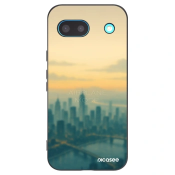 Picasee Μαύρη θήκη σιλικόνης για Google Pixel 8a - Airplane mode