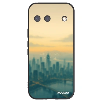 Picasee Μαύρη θήκη σιλικόνης για Google Pixel 9 - Airplane mode