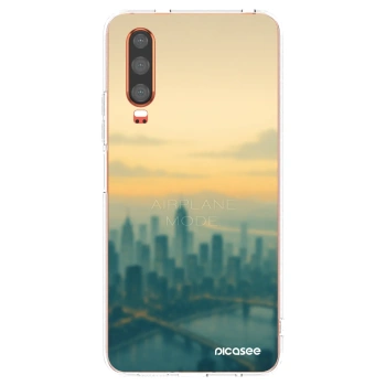 Picasee διαφανής θήκη σιλικόνης Huawei P30 - Airplane mode