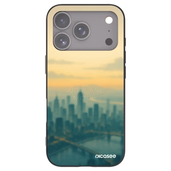 Picasee Μαύρη θήκη σιλικόνης για Apple iPhone 17 Pro - Airplane mode