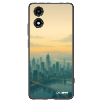 Picasee Μαύρη θήκη σιλικόνης για Motorola Moto E14 - Airplane mode