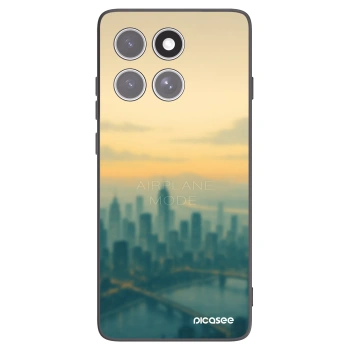 Picasee Μαύρη θήκη σιλικόνης για Motorola Edge 60 Fusion - Airplane mode