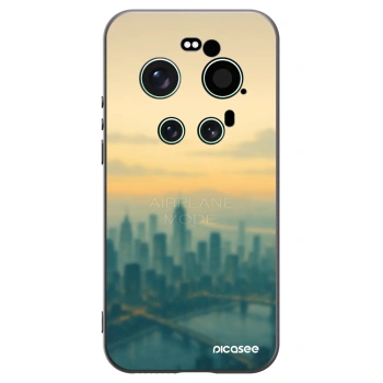 Picasee Μαύρη θήκη σιλικόνης για Xiaomi 17 Ultra - Airplane mode