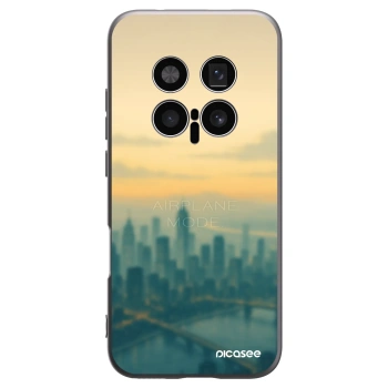 Picasee Μαύρη θήκη σιλικόνης για Honor Magic8 Pro 5G - Airplane mode