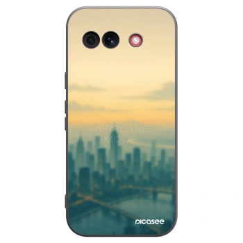 Picasee Μαύρη θήκη σιλικόνης για Google Pixel 10a - Airplane mode