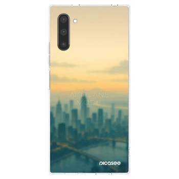 Picasee διαφανής θήκη σιλικόνης Samsung Galaxy Note 10 N970F - Airplane mode