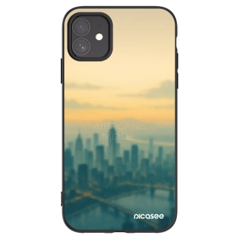 Picasee Μαύρη θήκη σιλικόνης για Apple iPhone 11 - Airplane mode