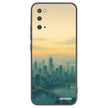 Picasee Μαύρη θήκη σιλικόνης για Samsung Galaxy S20 G980F - Airplane mode