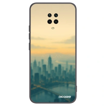 Picasee Μαύρη θήκη σιλικόνης για Xiaomi Redmi Note 9 Pro - Airplane mode