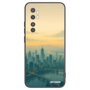 Picasee Μαύρη θήκη σιλικόνης για Xiaomi Mi Note 10 Lite - Airplane mode