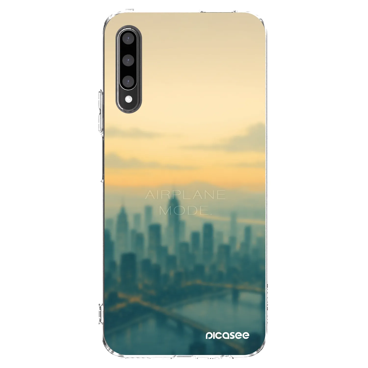 Picasee διαφανής θήκη σιλικόνης Honor 9X Pro - Airplane mode