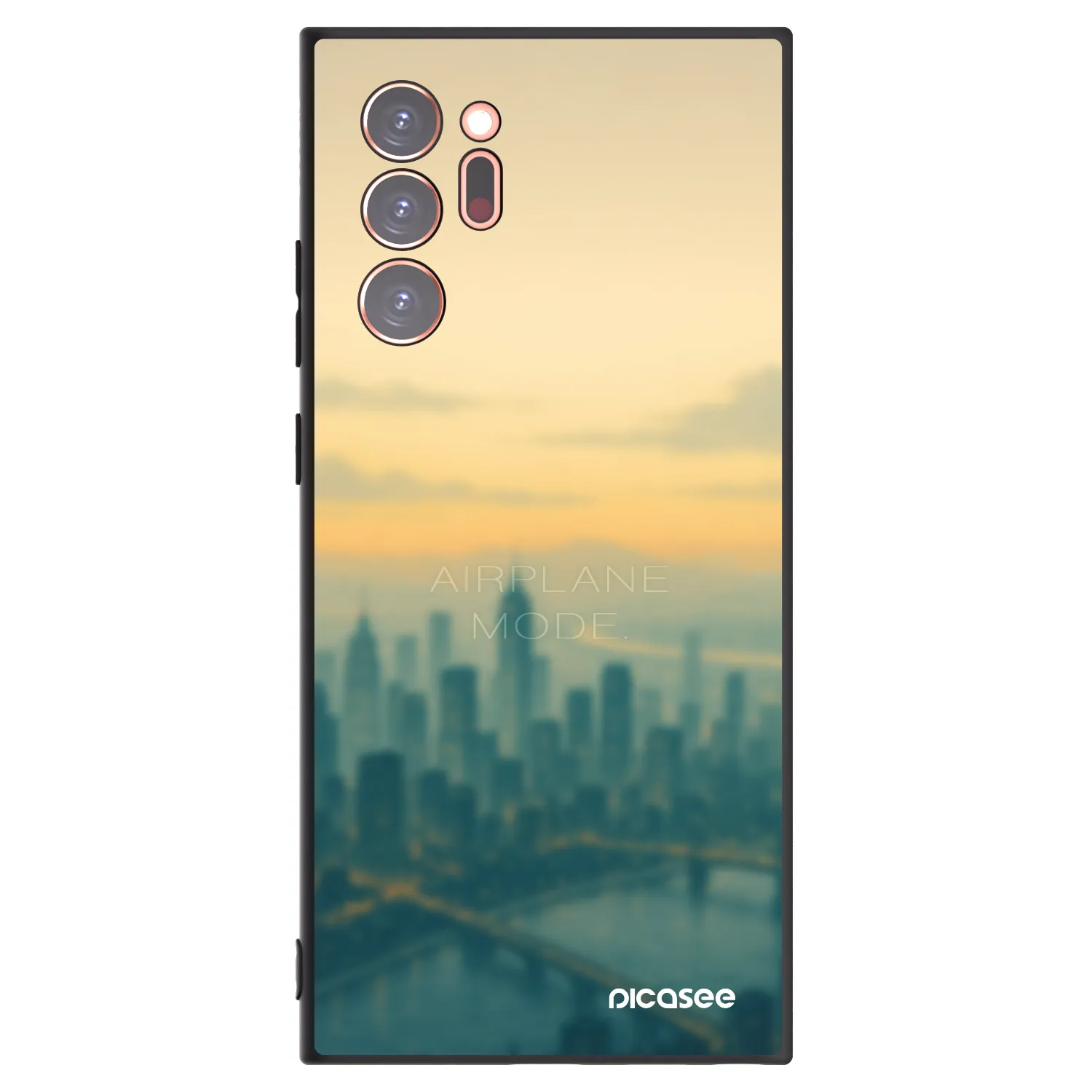 Picasee Μαύρη θήκη σιλικόνης για Samsung Galaxy Note 20 Ultra - Airplane mode