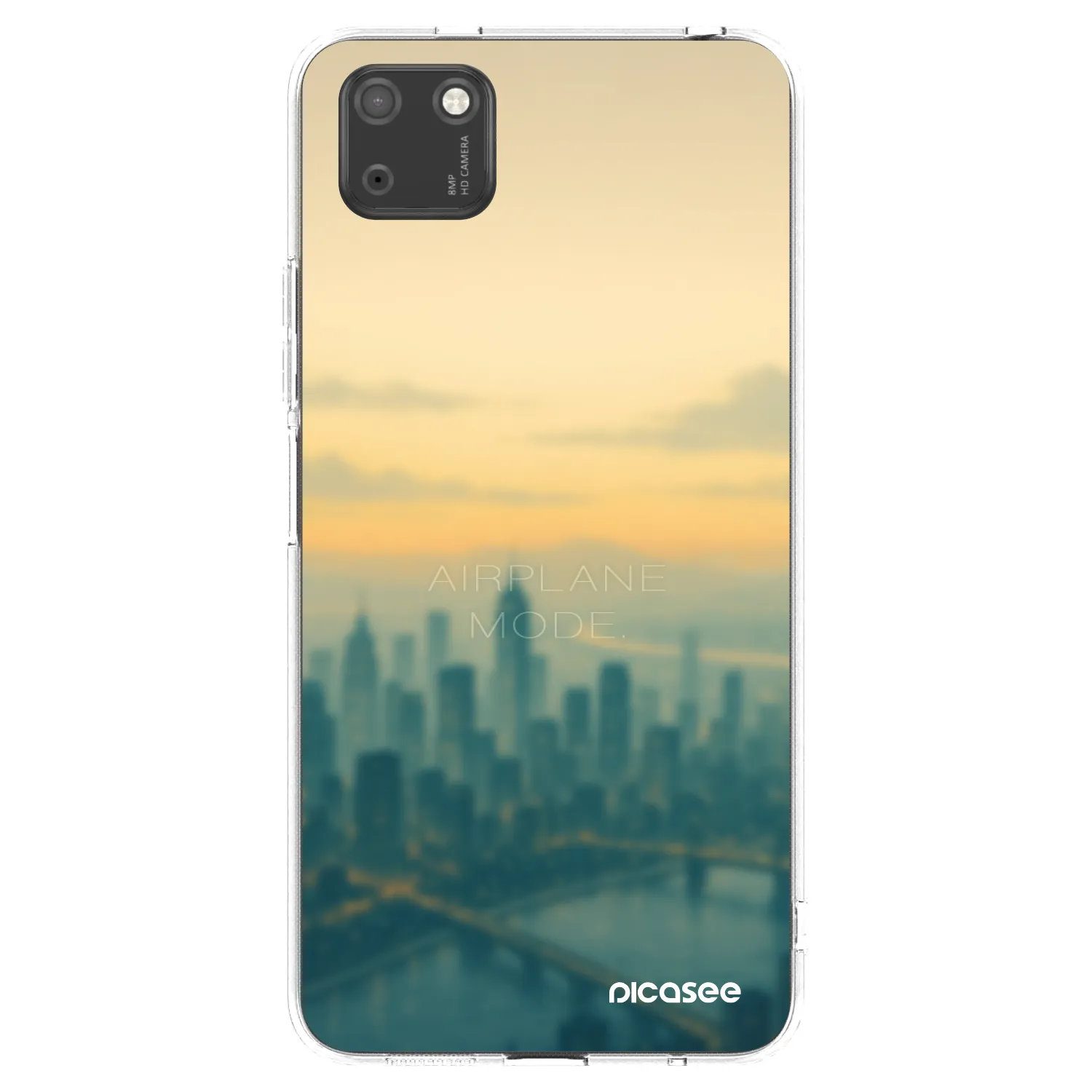 Picasee διαφανής θήκη σιλικόνης Huawei Y5P - Airplane mode