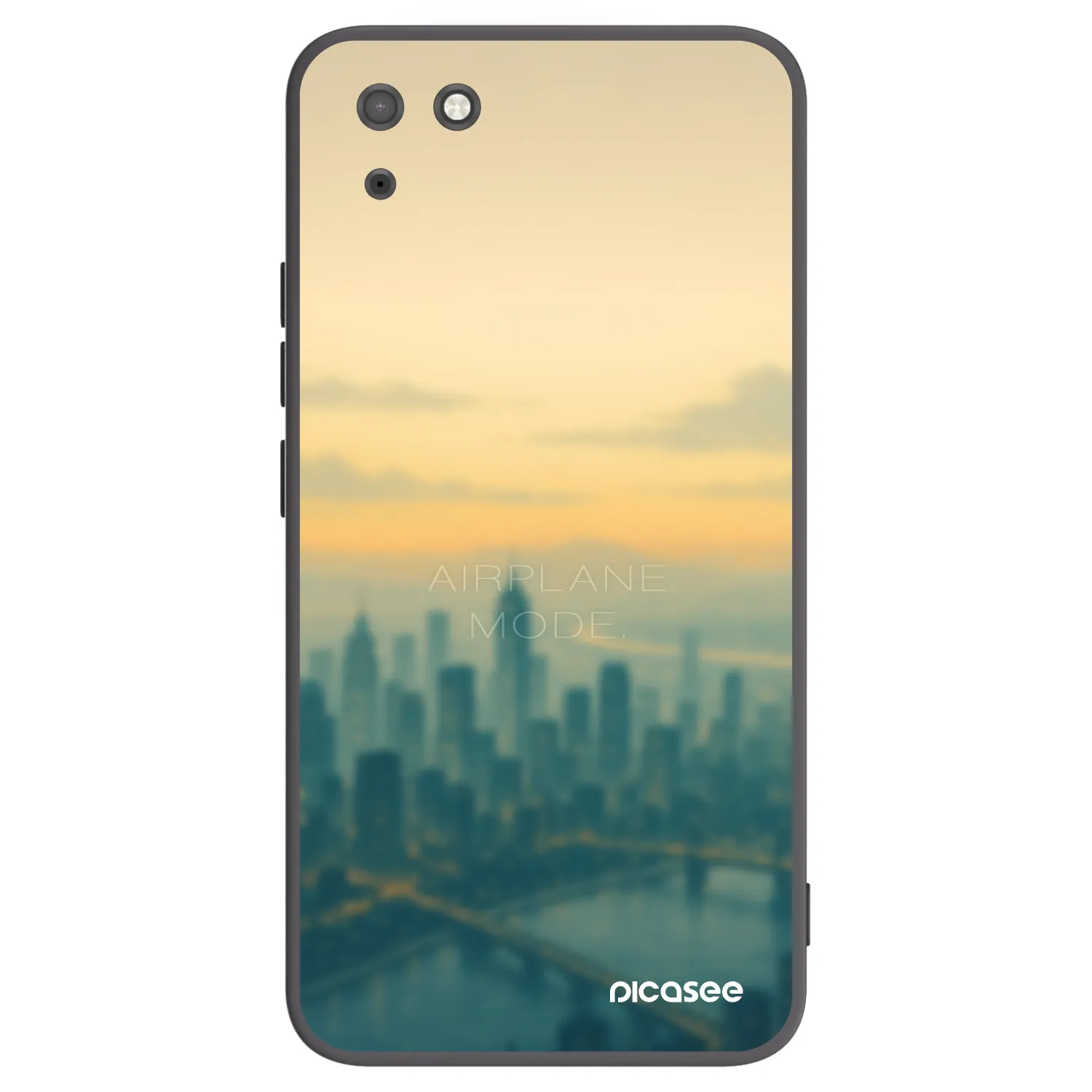 Picasee Μαύρη θήκη σιλικόνης για Huawei Y5P - Airplane mode