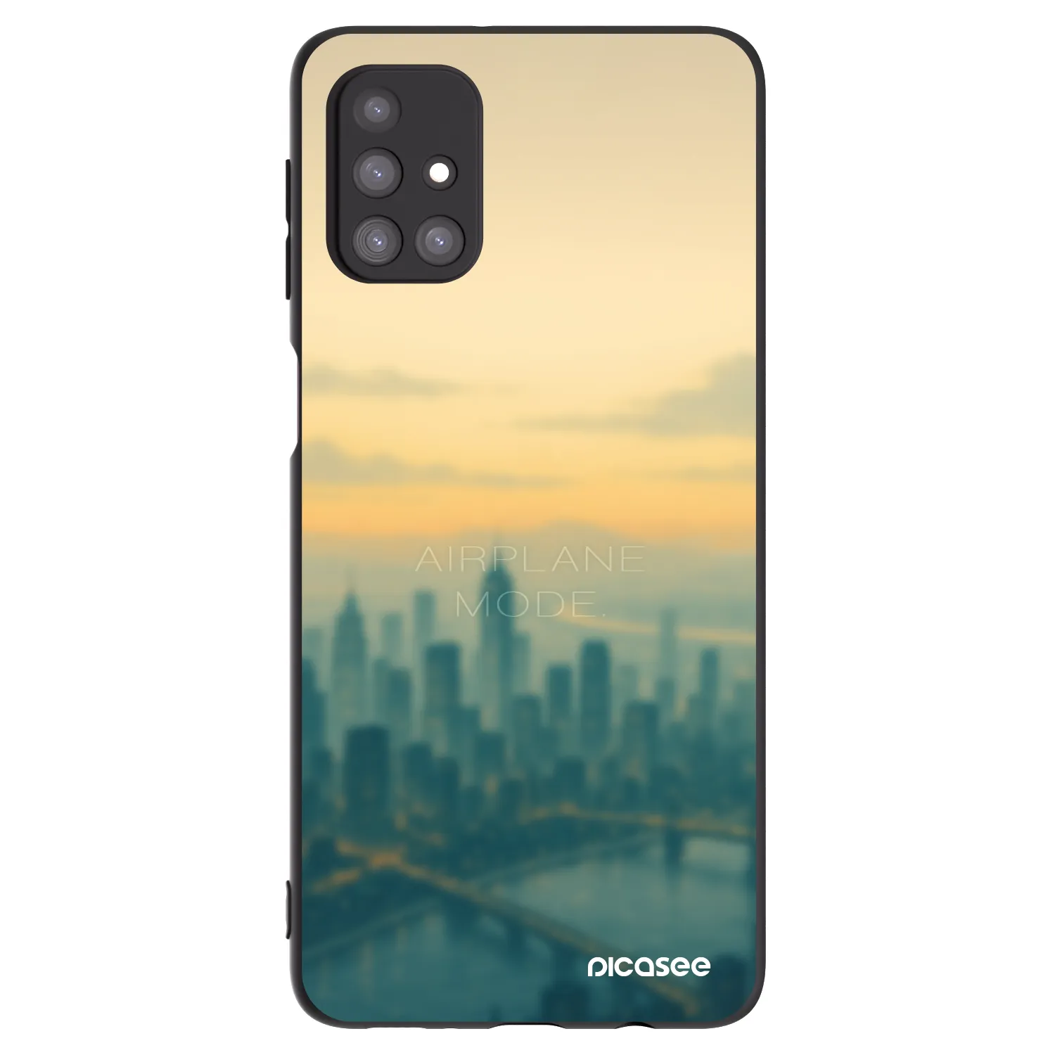 Picasee Μαύρη θήκη σιλικόνης για Samsung Galaxy M31s - Airplane mode