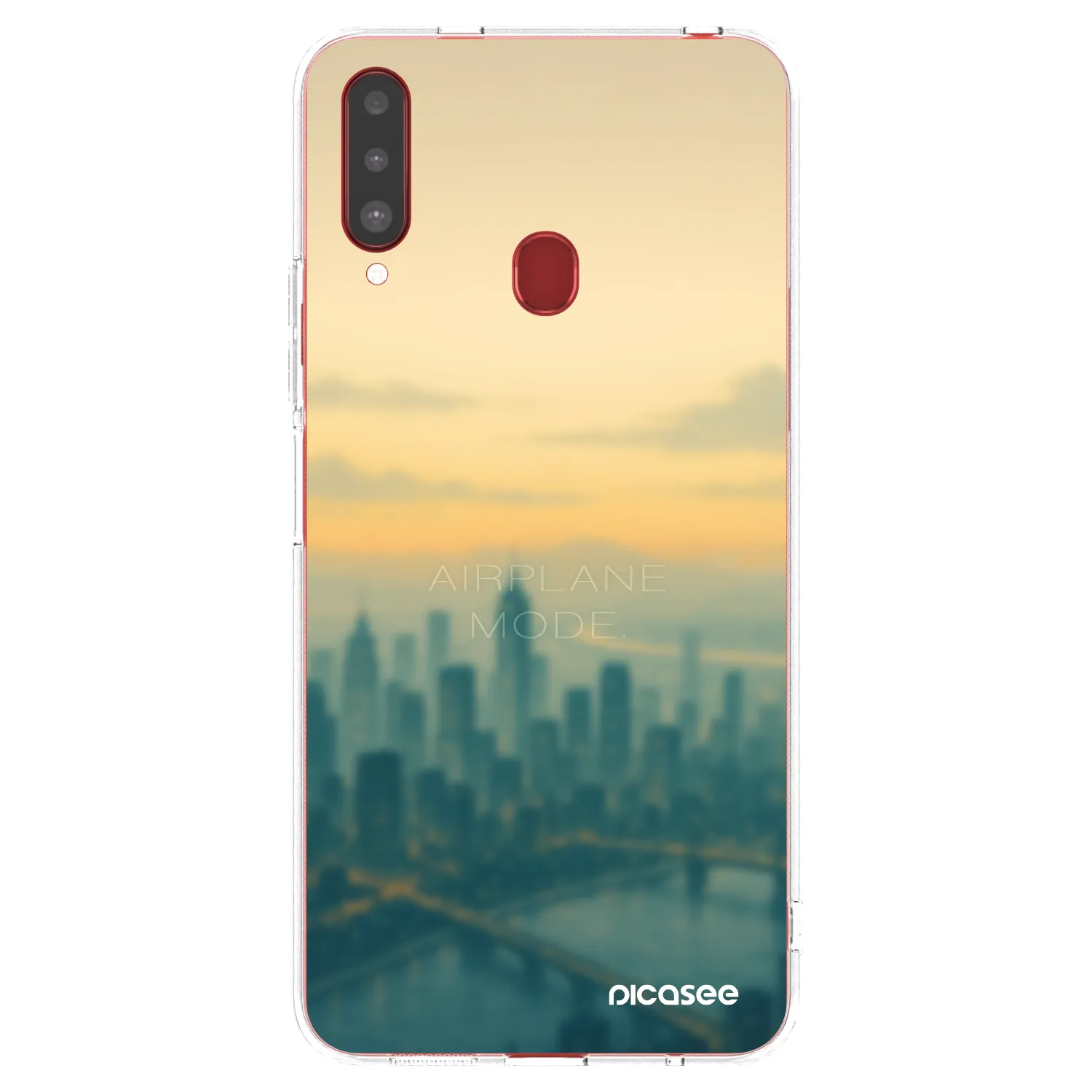 Picasee διαφανής θήκη σιλικόνης Samsung Galaxy A20s - Airplane mode