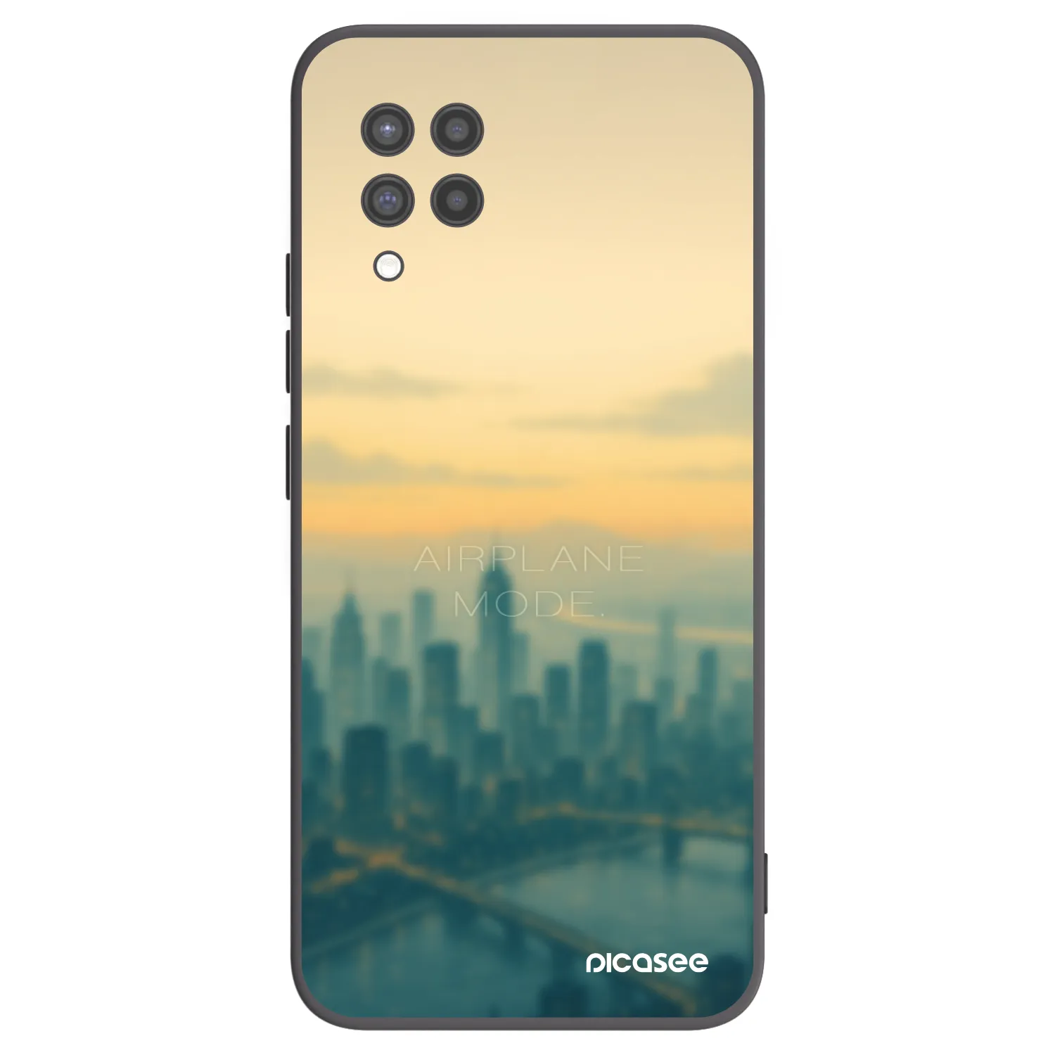 Picasee Μαύρη θήκη σιλικόνης για Samsung Galaxy A42 A426B - Airplane mode