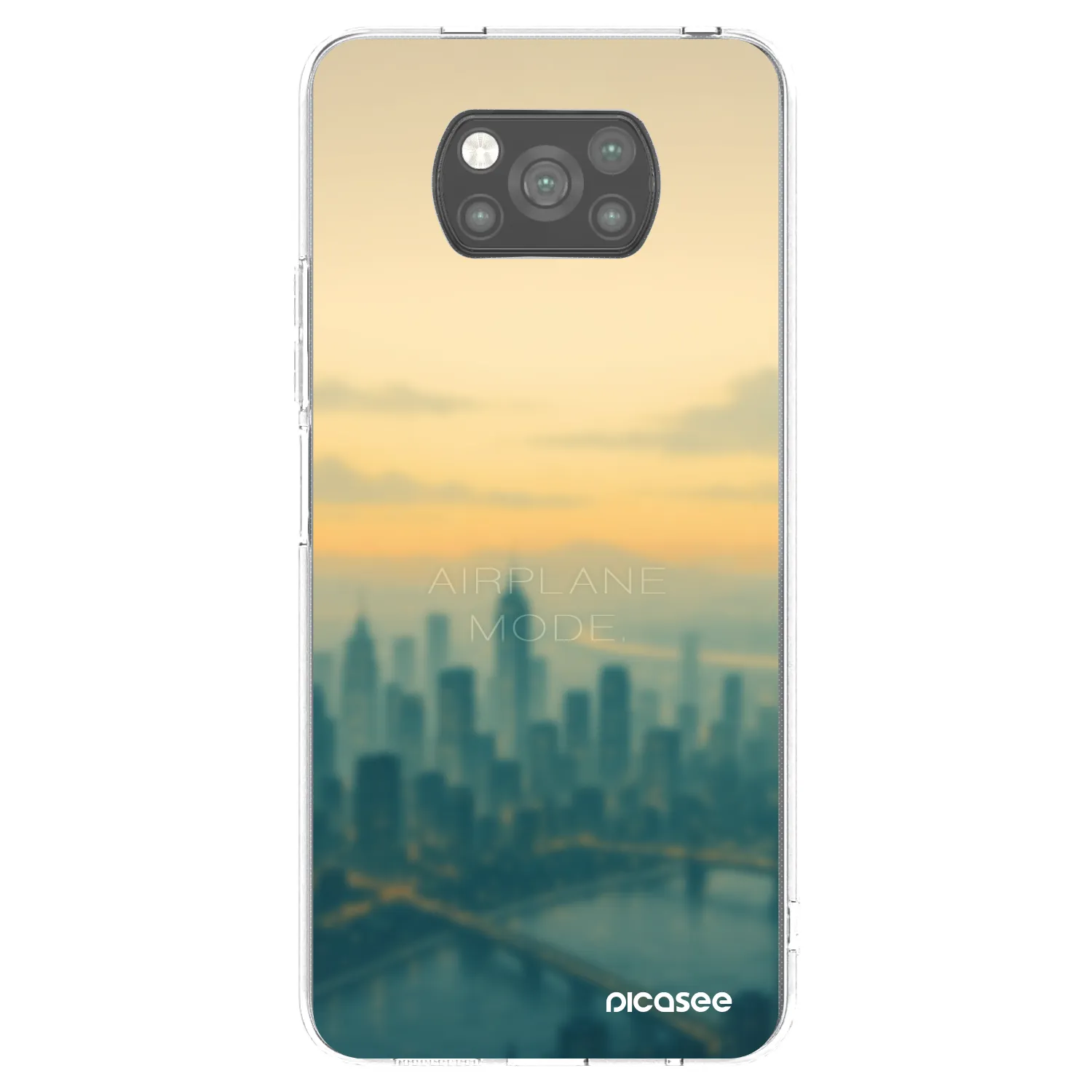 Picasee Μαύρη θήκη σιλικόνης για Xiaomi Poco X3 Pro - Airplane mode