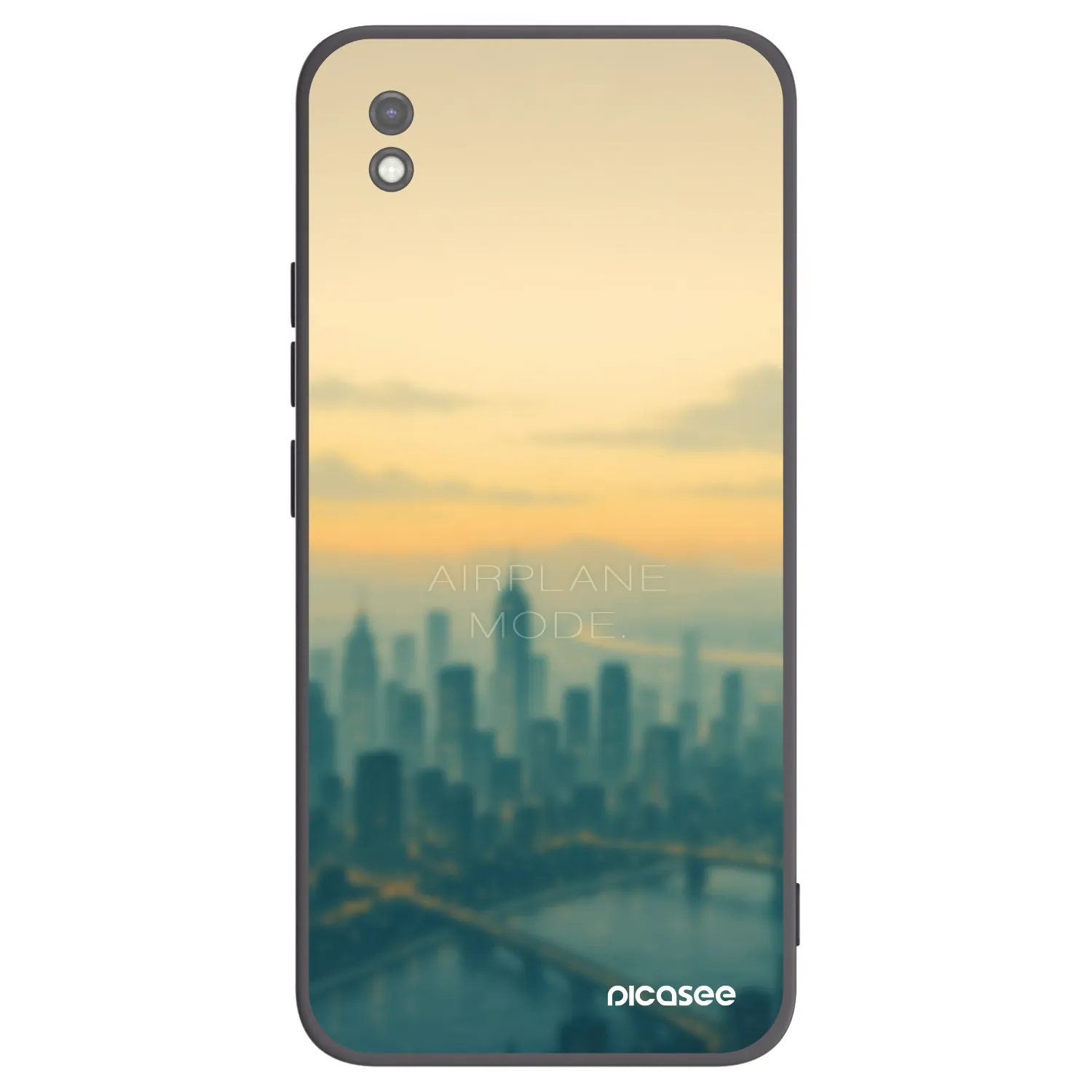 Picasee Μαύρη θήκη σιλικόνης για Xiaomi Redmi 9AT - Airplane mode