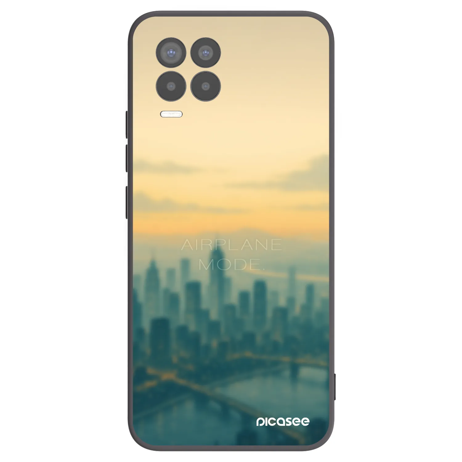 Picasee Μαύρη θήκη σιλικόνης για Realme 8 Pro - Airplane mode