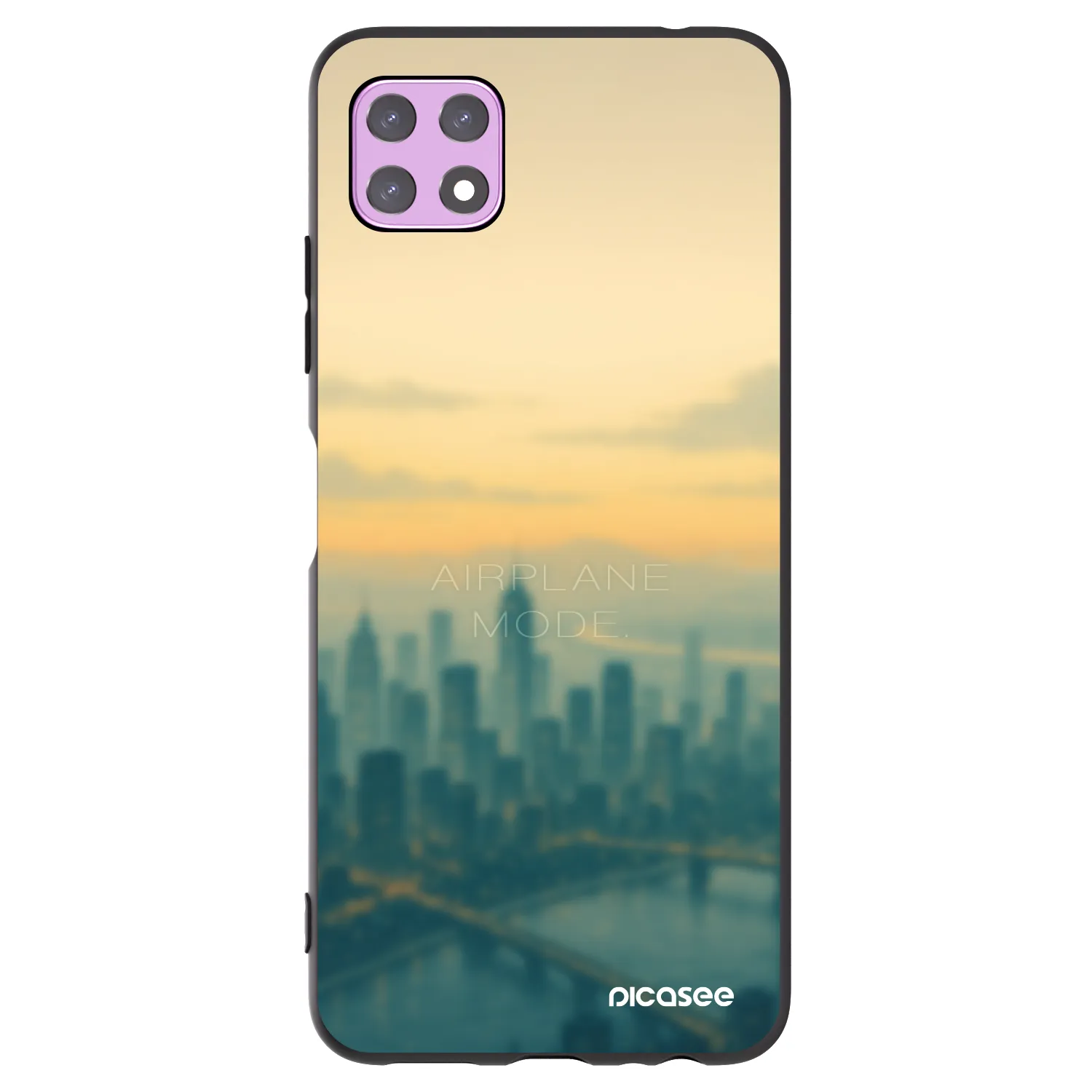 Picasee Μαύρη θήκη σιλικόνης για Samsung Galaxy A22 A226B 5G - Airplane mode