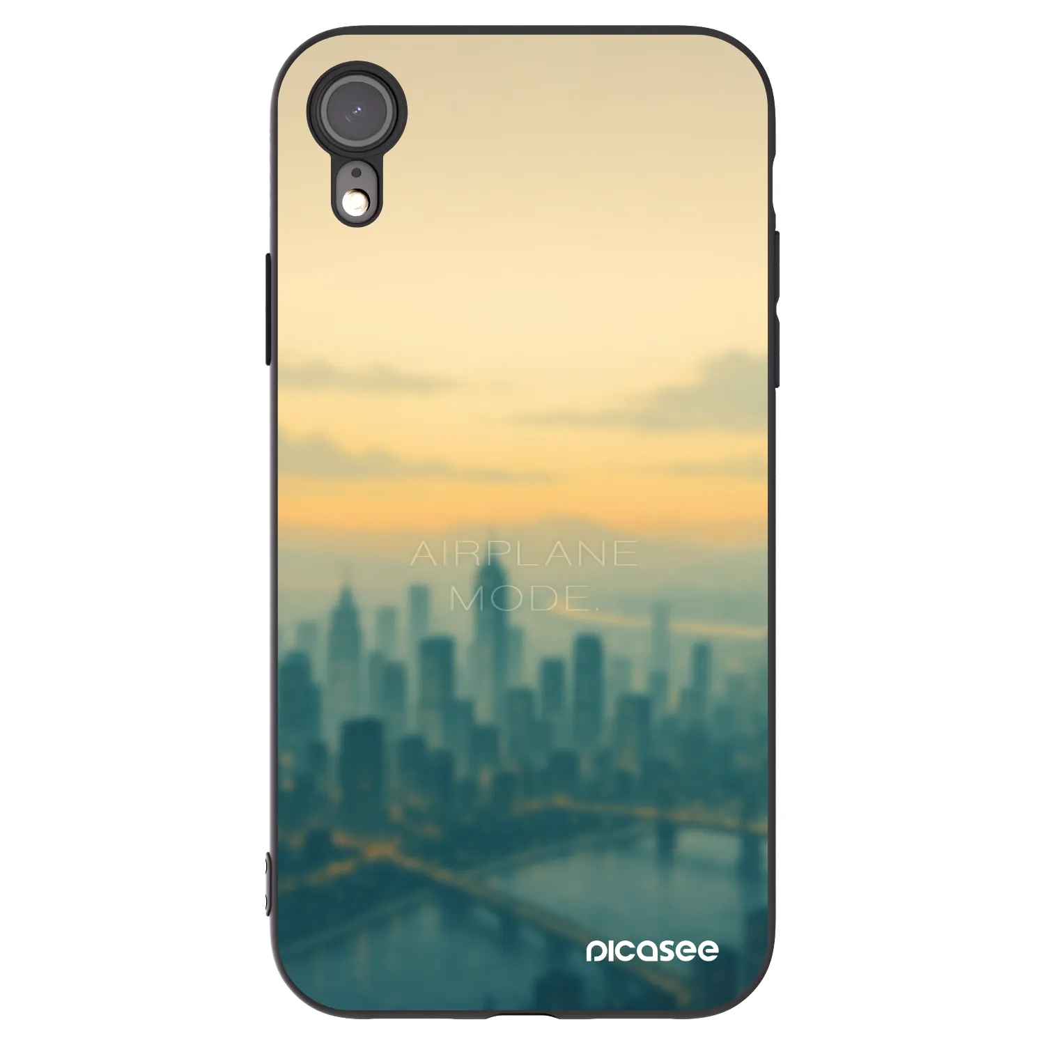 Picasee Μαύρη θήκη σιλικόνης για Apple iPhone 6 Plus/6S Plus - Airplane mode