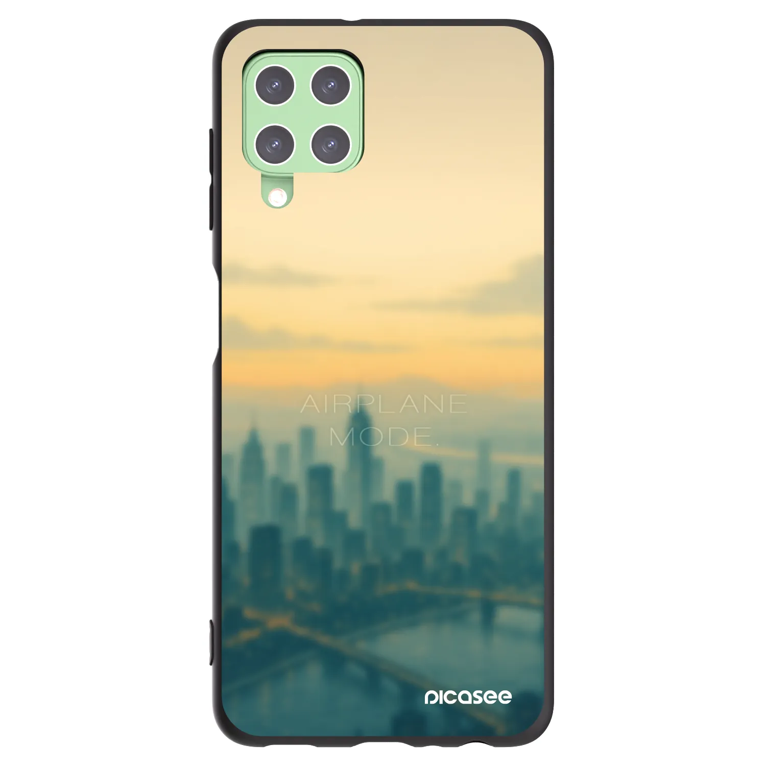 Picasee Μαύρη θήκη σιλικόνης για Samsung Galaxy A22 A225F 4G - Airplane mode