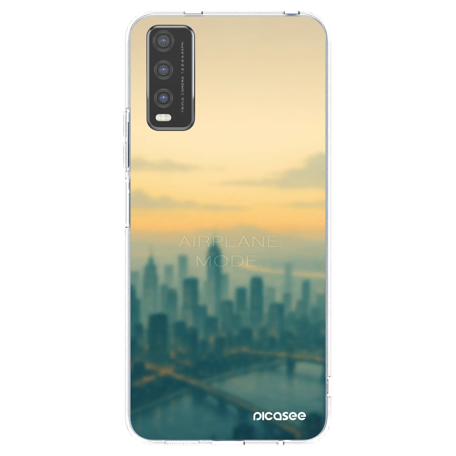 Picasee διαφανής θήκη σιλικόνης Vivo Y20s - Airplane mode