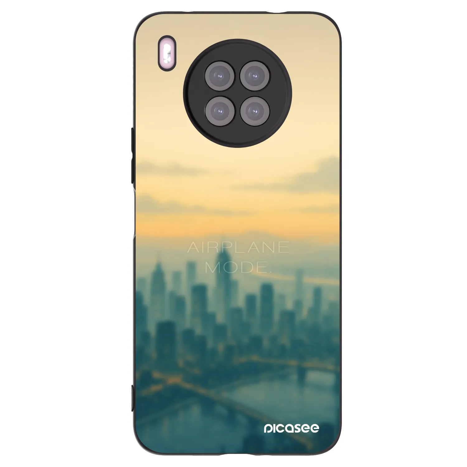 Picasee Μαύρη θήκη σιλικόνης για Huawei Nova 8i - Airplane mode
