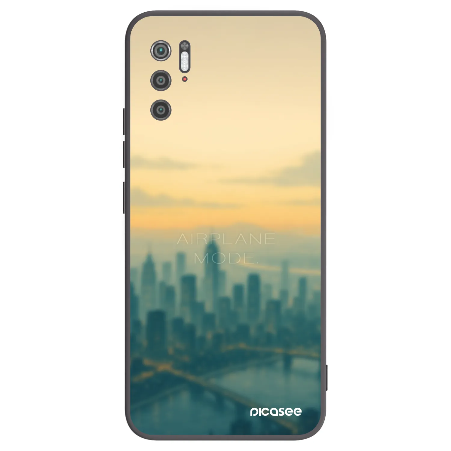 Picasee Μαύρη θήκη σιλικόνης για Xiaomi Poco M3 Pro 5G - Airplane mode