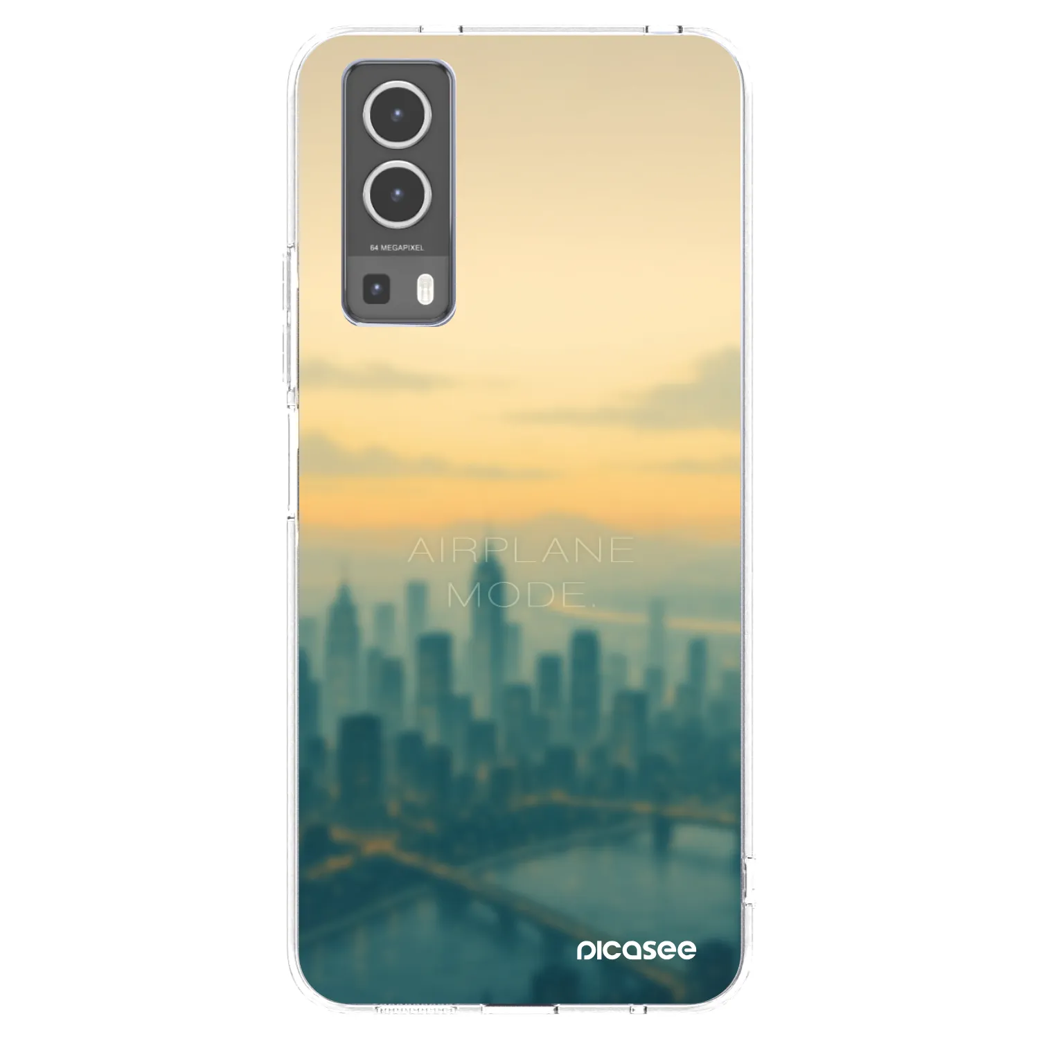 Picasee διαφανής θήκη σιλικόνης Vivo Y72 5G - Airplane mode