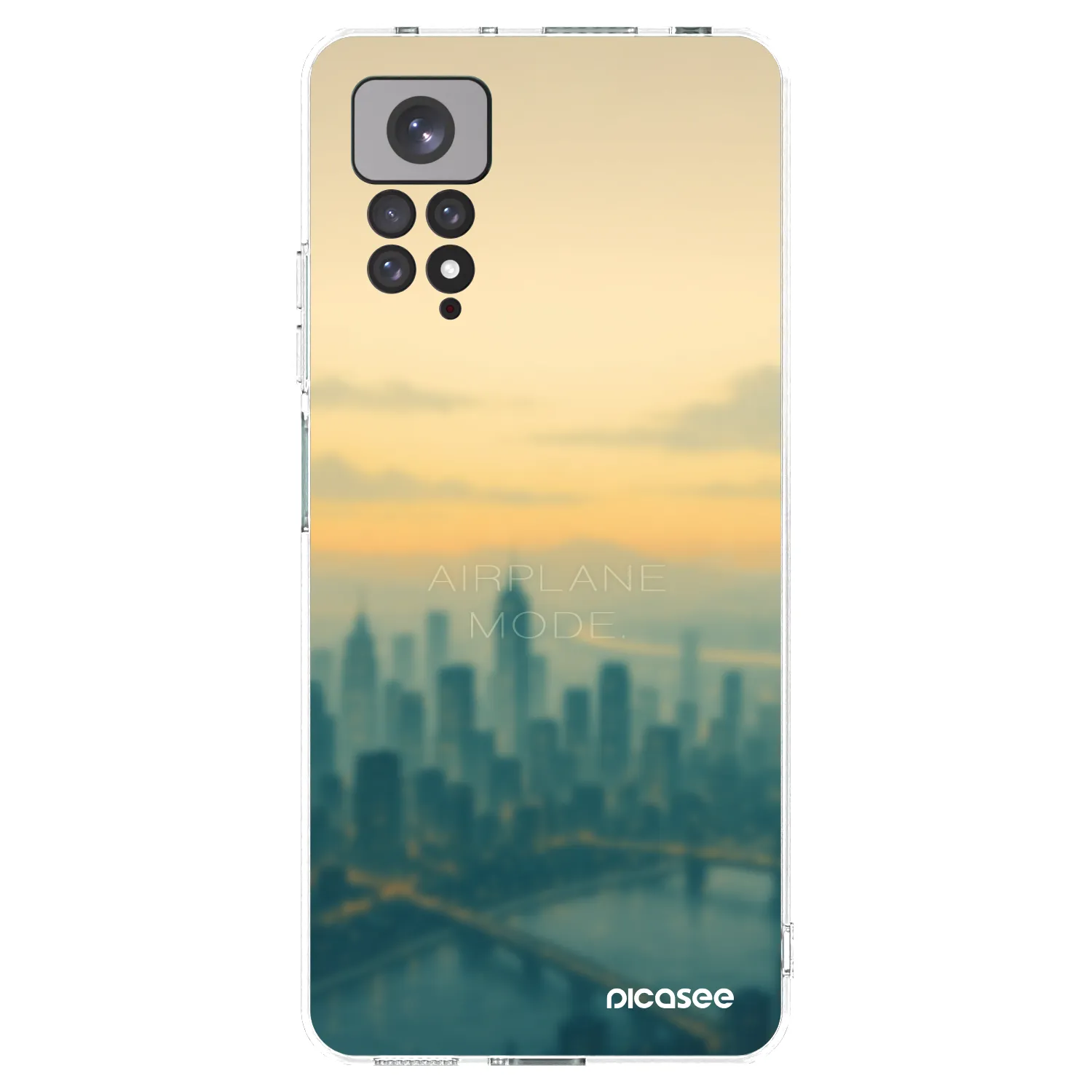 Picasee διαφανής θήκη σιλικόνης Xiaomi Redmi Note 11 - Airplane mode