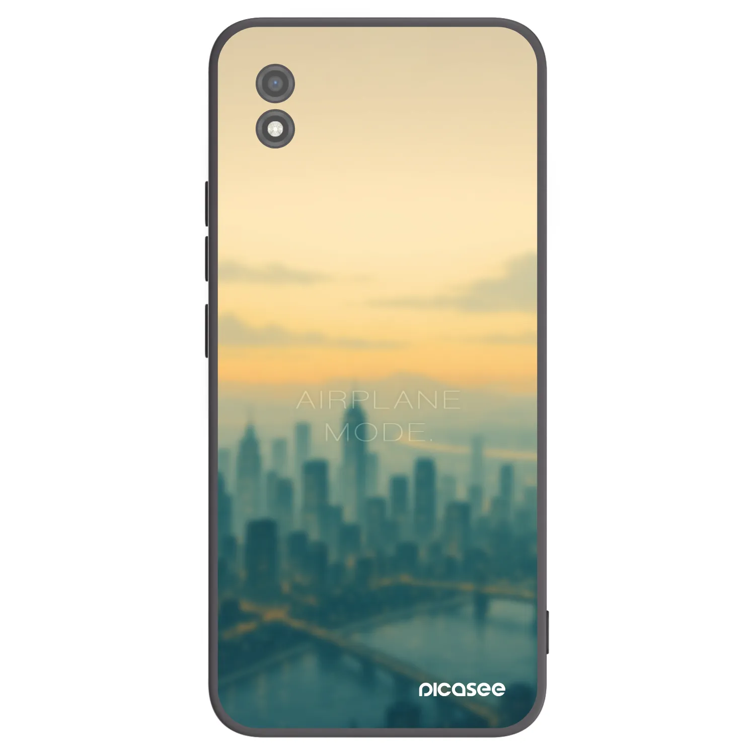 Picasee Μαύρη θήκη σιλικόνης για Realme C11 (2021) - Airplane mode