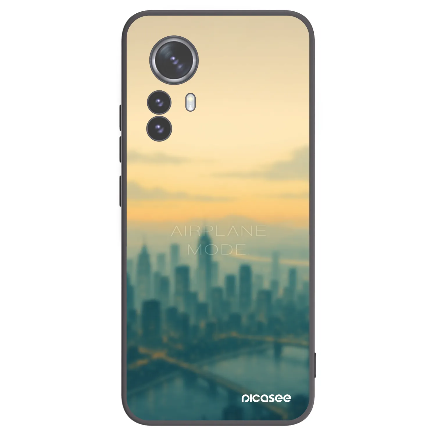 Picasee Μαύρη θήκη σιλικόνης για Xiaomi 12 Pro - Airplane mode