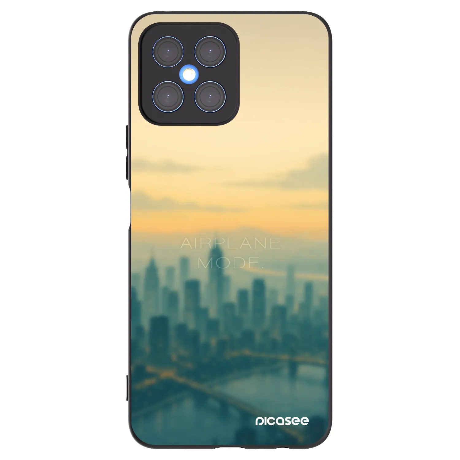 Picasee Μαύρη θήκη σιλικόνης για Honor X8 4G - Airplane mode