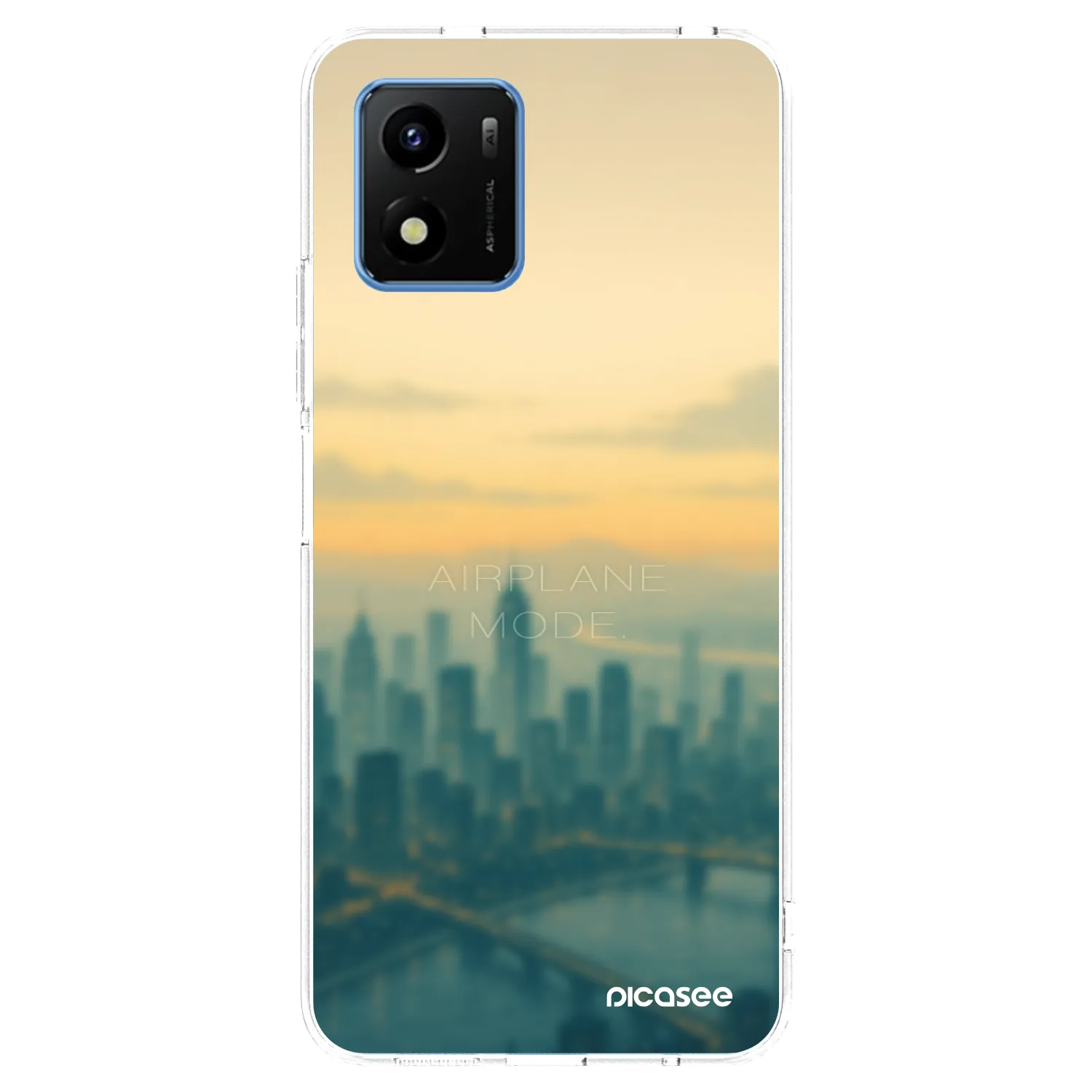 Picasee διαφανής θήκη σιλικόνης Vivo Y01 - Airplane mode