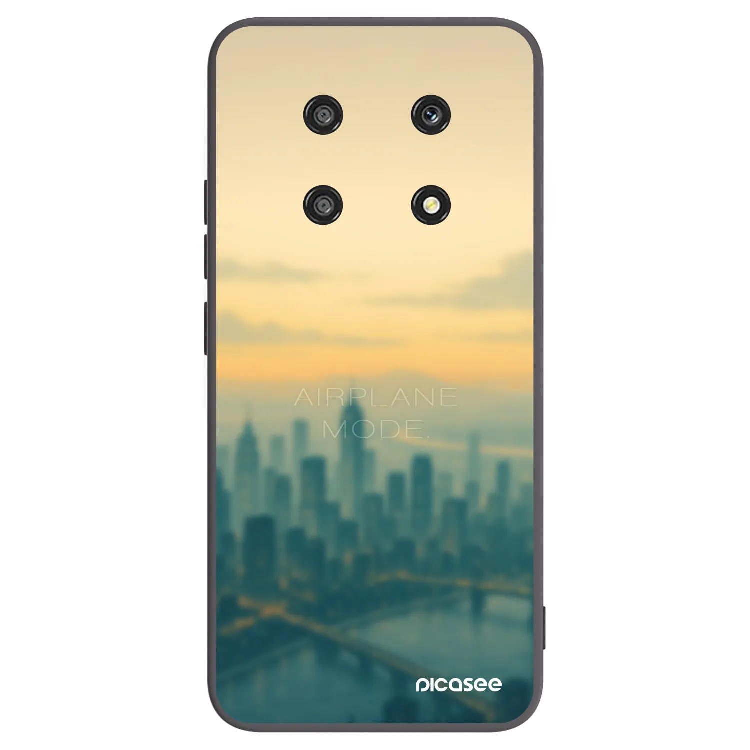 Picasee Μαύρη θήκη σιλικόνης για Honor Magic4 Lite 5G - Airplane mode