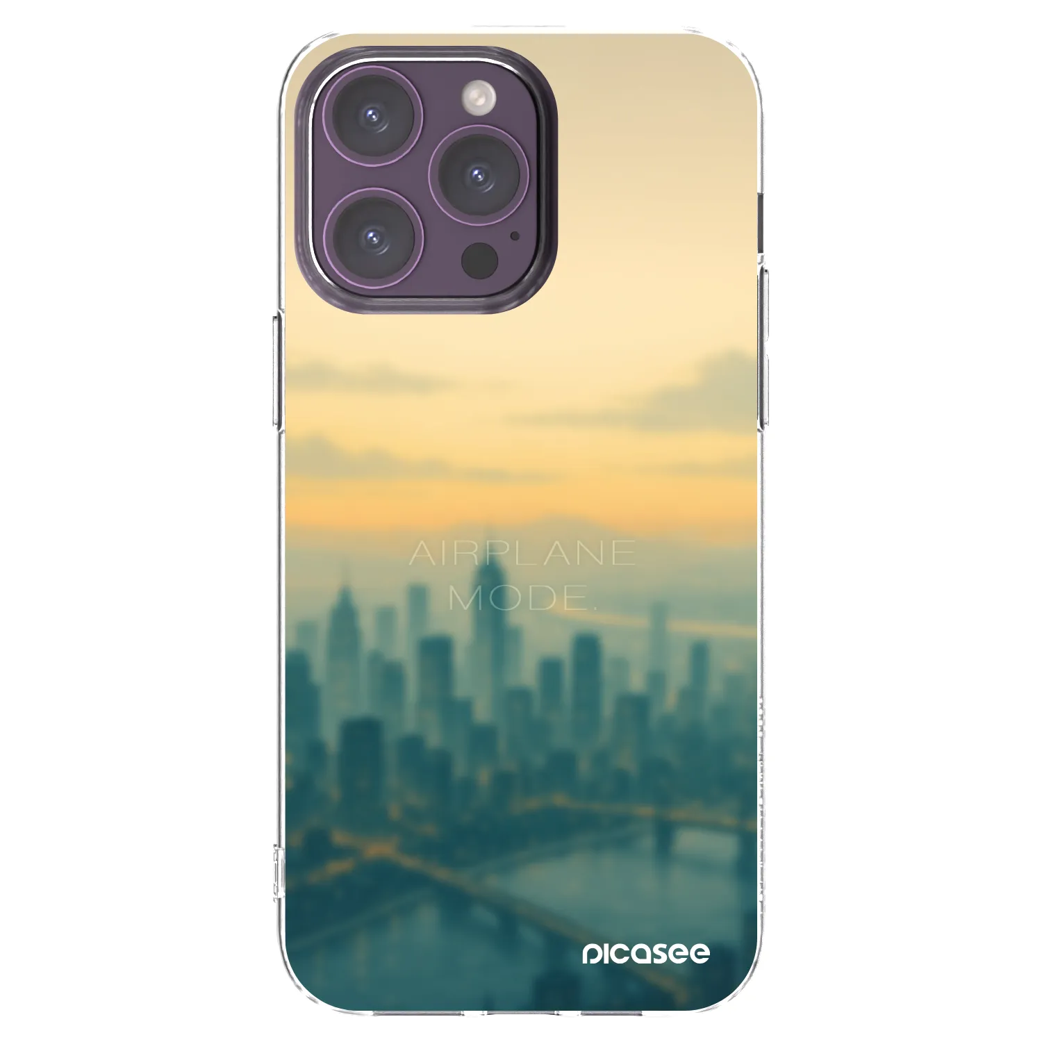 Picasee διαφανής θήκη σιλικόνης Apple iPhone 14 Pro Max - Airplane mode