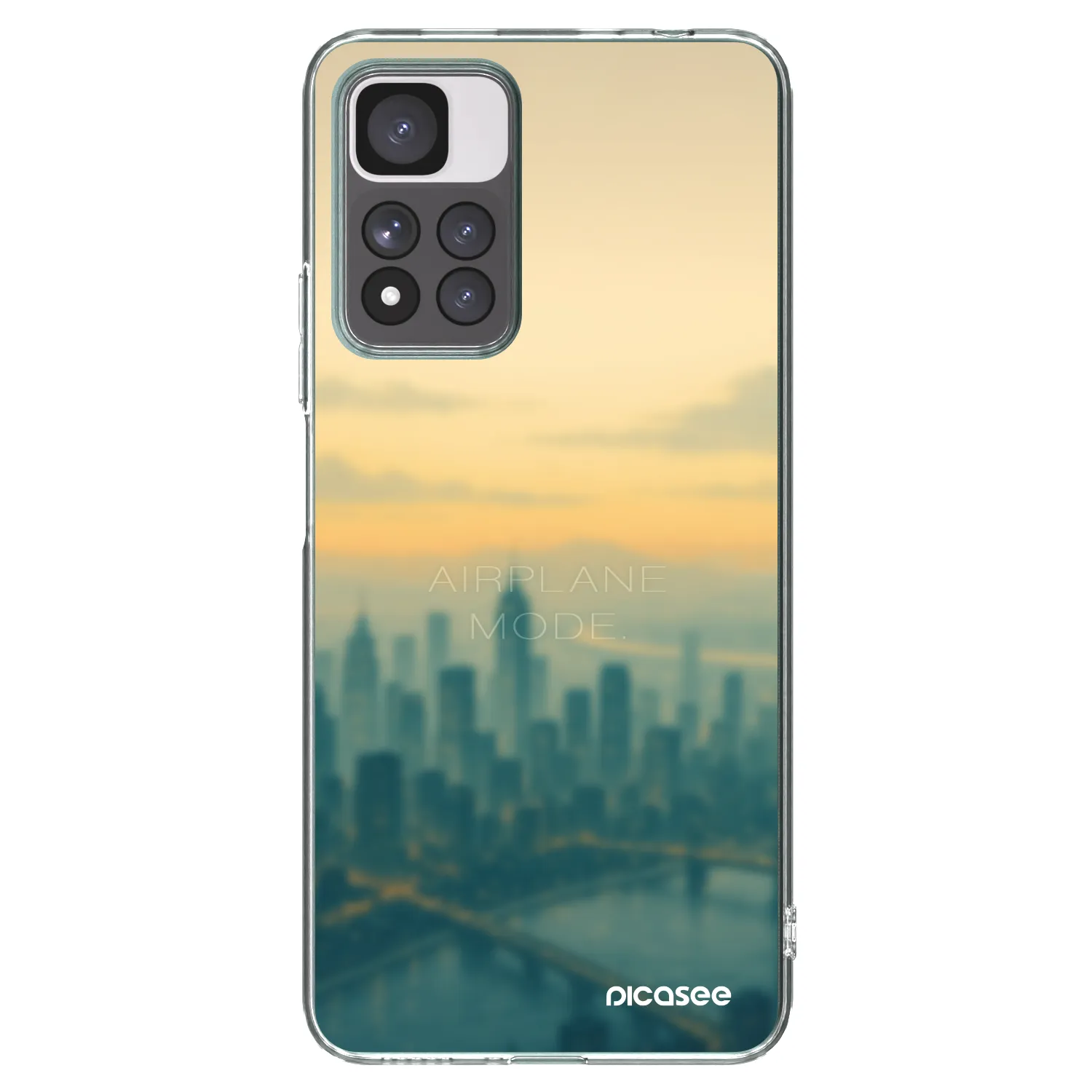 Picasee διαφανής θήκη σιλικόνης Xiaomi Redmi Note 11 Pro+ 5G - Airplane mode