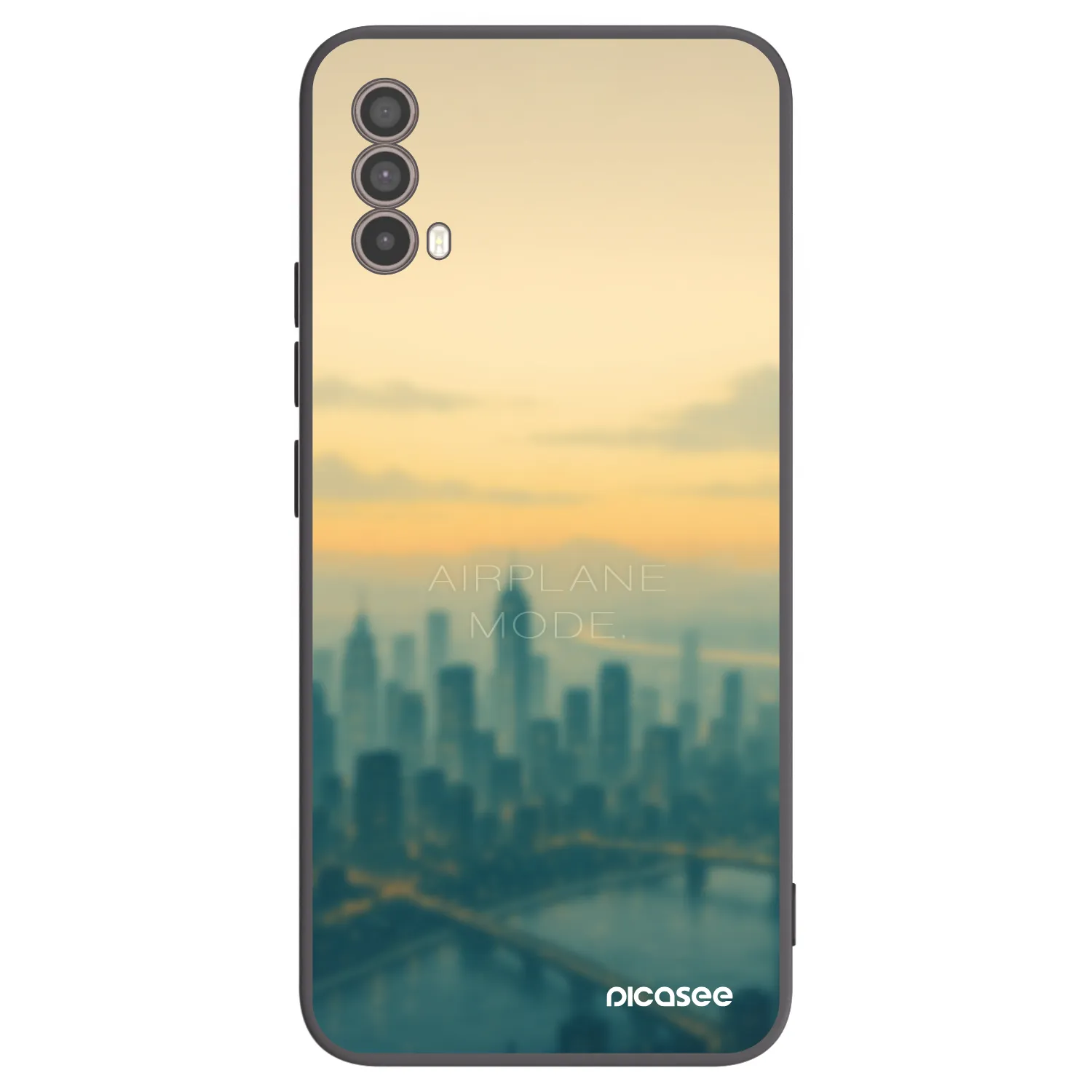 Picasee Μαύρη θήκη σιλικόνης για Motorola Moto E40 - Airplane mode